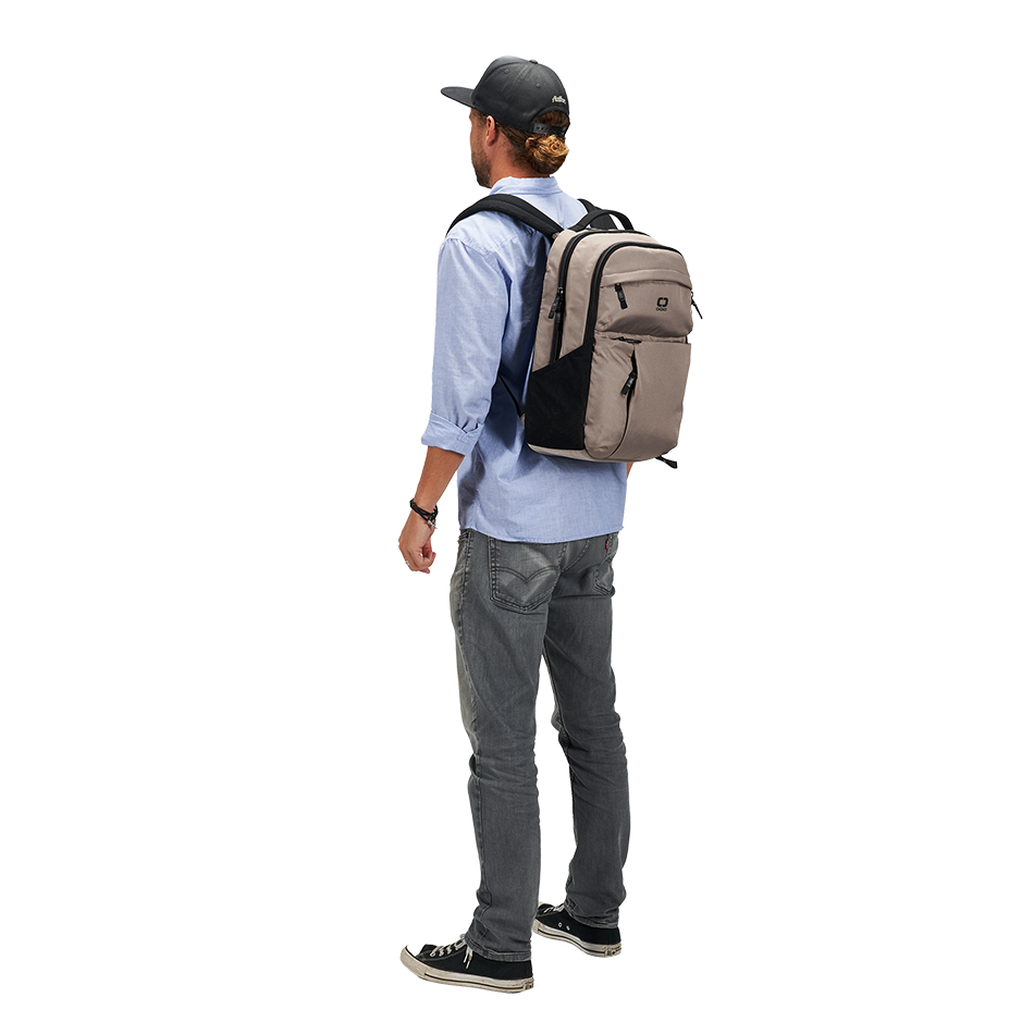 business leather backpack mens TIDING Genuine 17.3